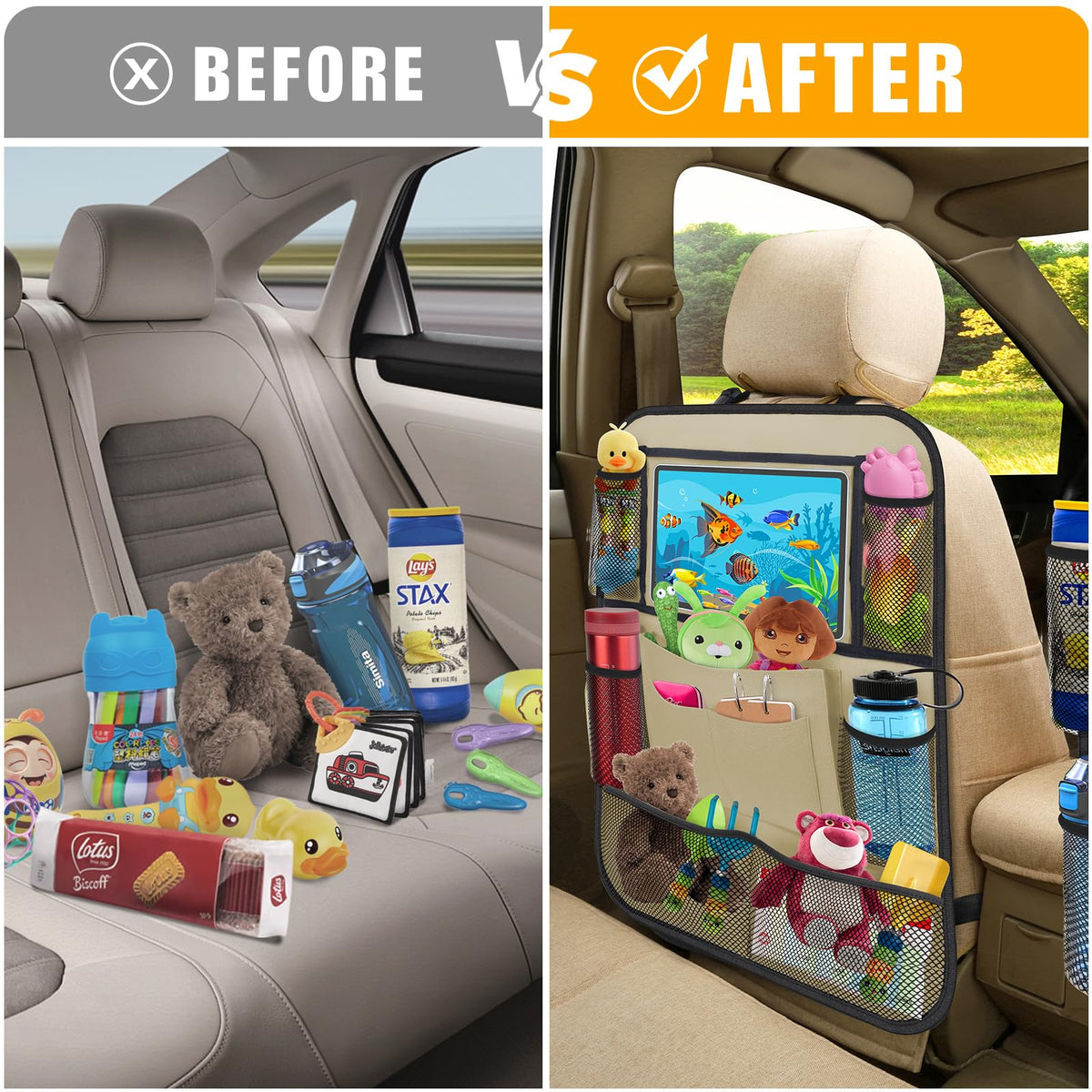 Backseat Car Organizer w (Beige)
