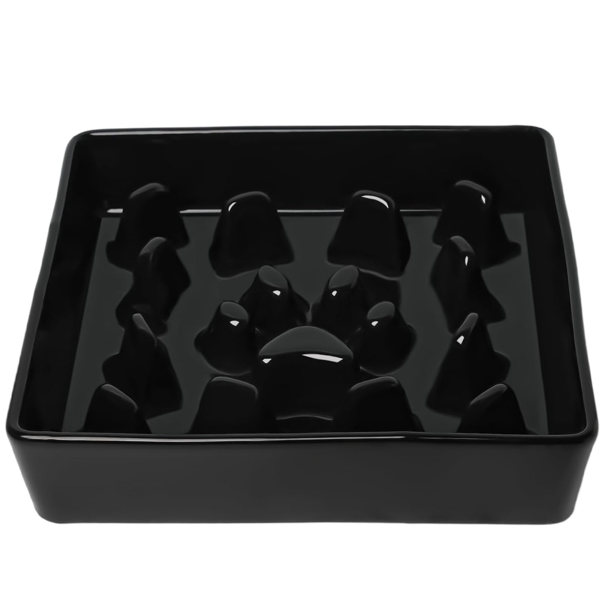 Dog Slow Feeder Bowls (Black / M-1.8 Cups)