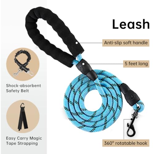 No Pull Dog Harness for Small Dogs (Peacock Blue / Small)
