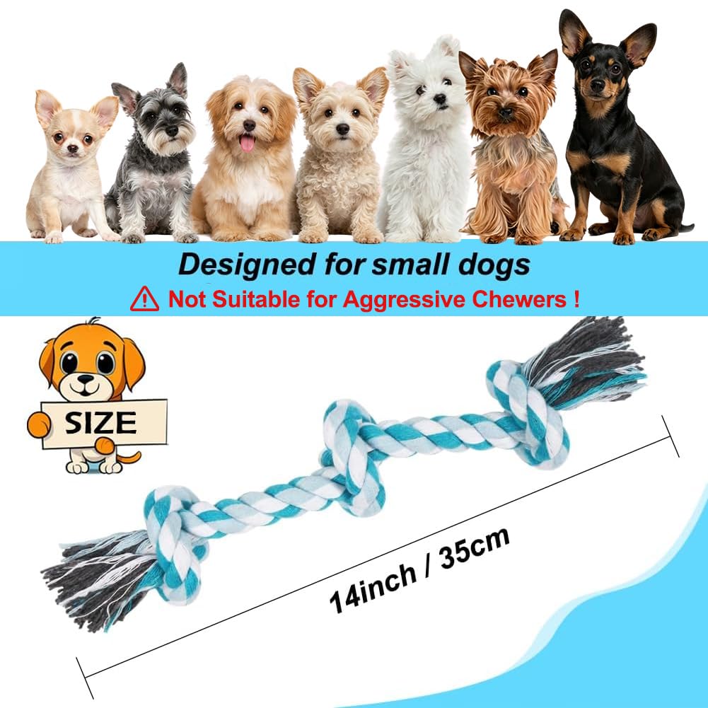 Dog Rope Toy Rope Toys for Dogs (Small / Blue)