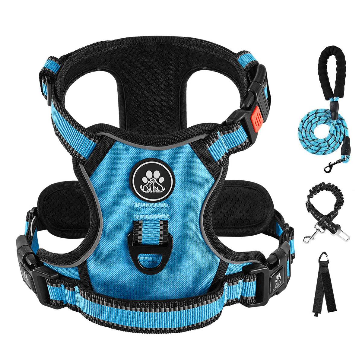 No Pull Dog Harness for Small Dogs (Blue / Small)