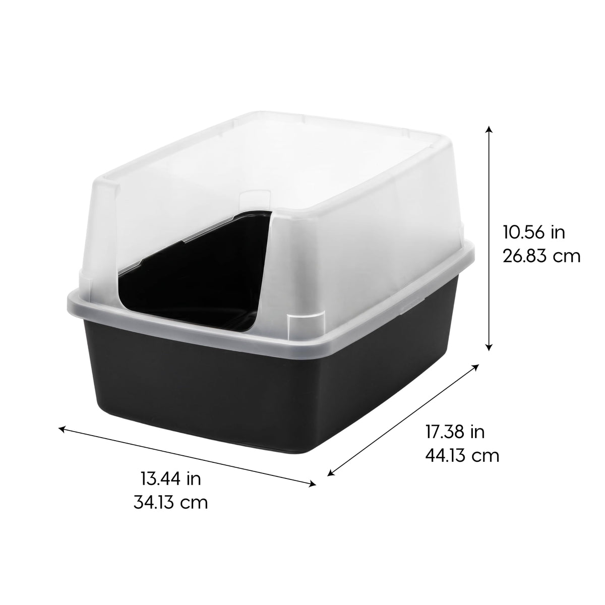 Cat Litter Box Small (Small / Black)