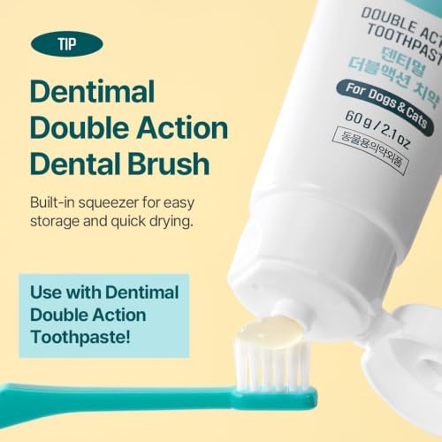 Dentimal Double Action Pet Toothbrush