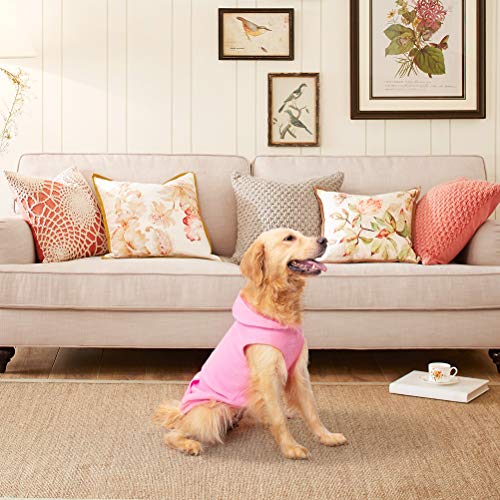 Fleece Dog Hoodie with Pouch (X-Large / Pink)