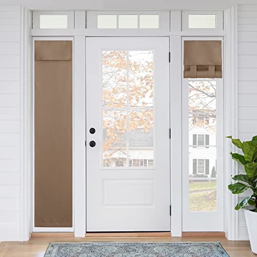 Sidelight Curtains for Front Door (Mocha / 12"W x 69"L (Pack of 1))