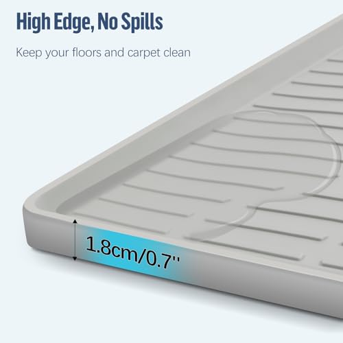 Pee Pad Holder for Dogs 46"x 32" Extra Large Silicone Puppy Pee Pad Tray (46"x32")