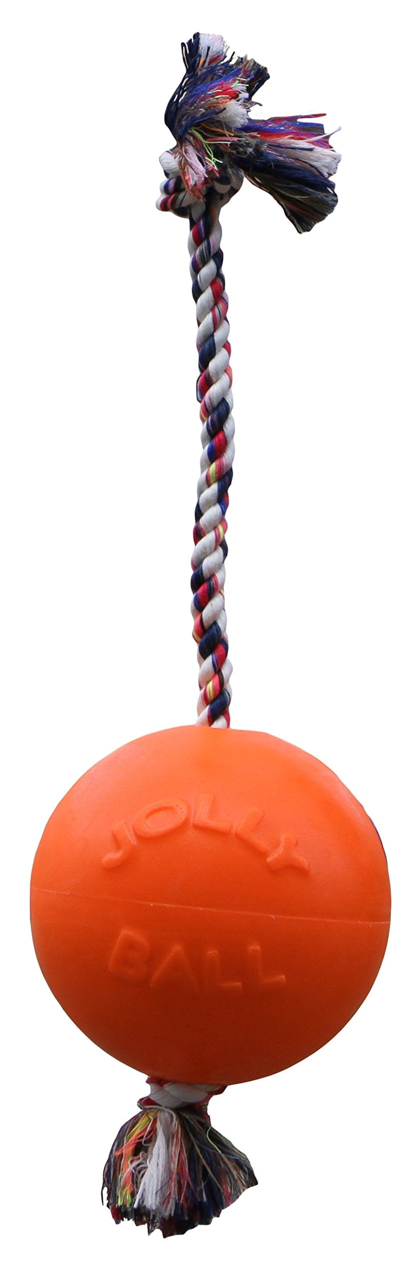 Romp-n-Roll Rope and Ball Dog Toy, 8 Inches/Large, Orange (Orange / Large (8 in))