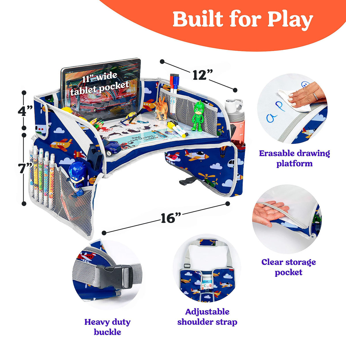 Kids Travel Tray for Car (Airplane)