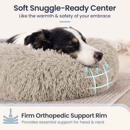Washable Dog Beds Large Sized Dog (Cream Brown / 36.0"L x 36.0"W x 8.0"Th(Removable))