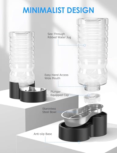 2.5 Gal Gravity Dog Water Dispenser with Wide (9.5L)