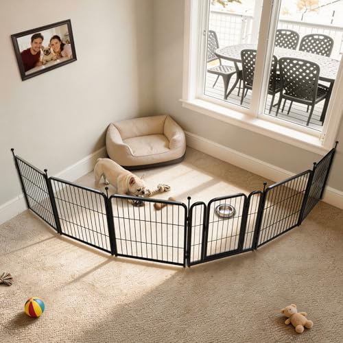Rollick Dog Playpen with Fence (Black / 24"H)