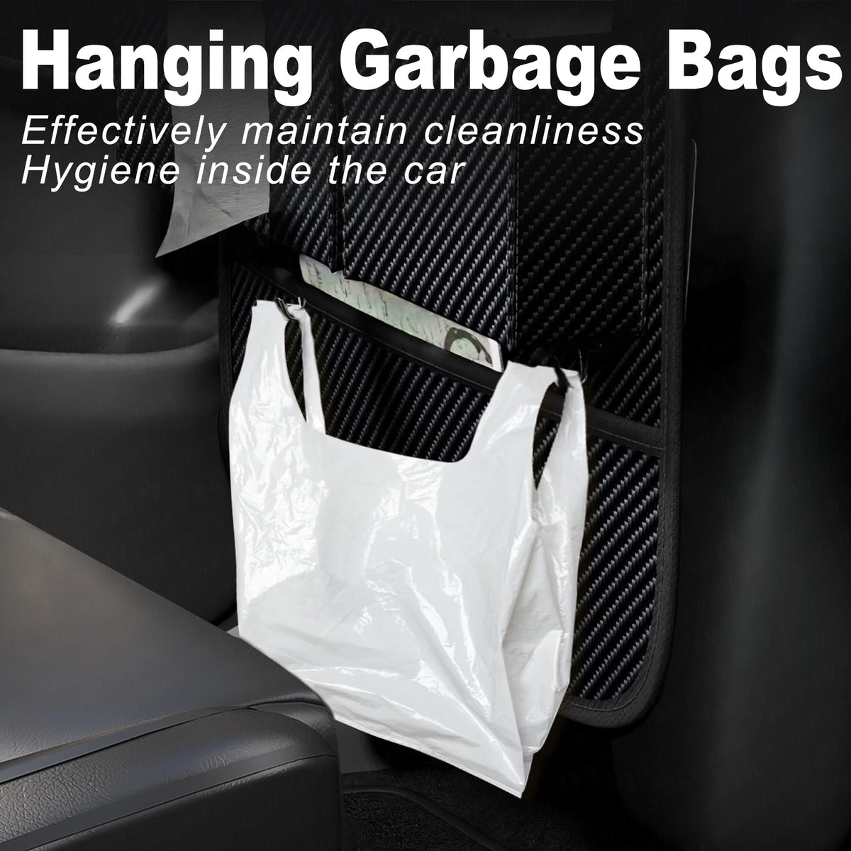 Car Seat Organizers (Carbon Fiber / 2 Pcs)