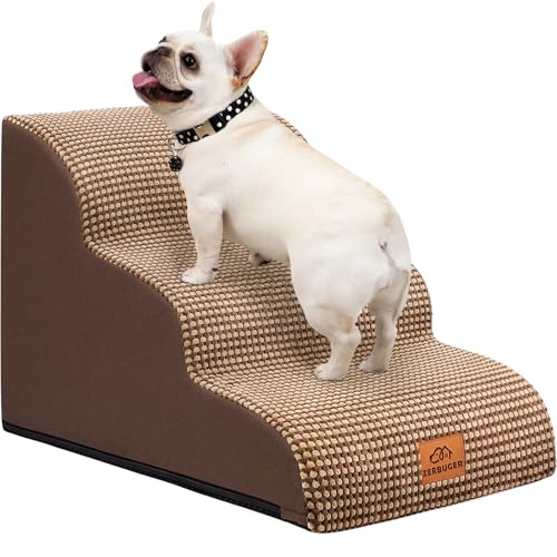 Dog Ramp and Stairs for Bed (Coffee / 3)