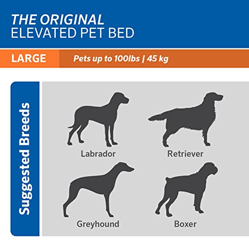 Original Elevated Dog Bed (Large Dog Bed / Aquatic Blue)