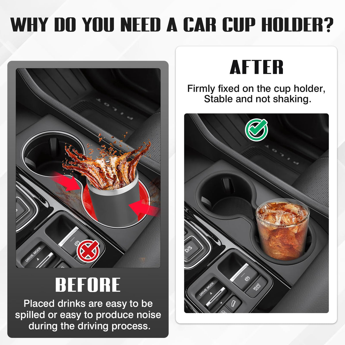 Car Cup Holder for Honda Pilot 2023 (Honda Pilot/Passport/Ridgeline 2023-2026)
