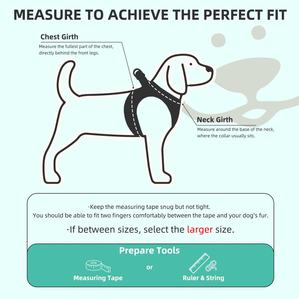 Dog Harness Collar and Leash Set No Pull for Small Medium Sized (Lake Green / S (CHEST 14.5"-16"))