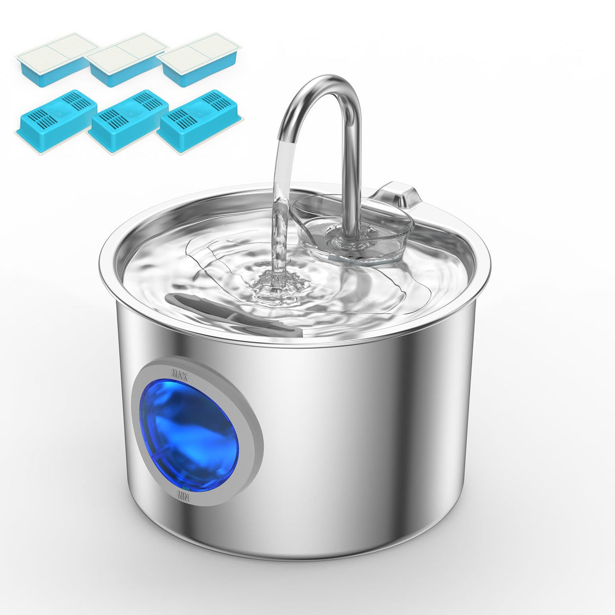 Cat Water Fountain Advanced 304 Stainless Steel 2.2L
