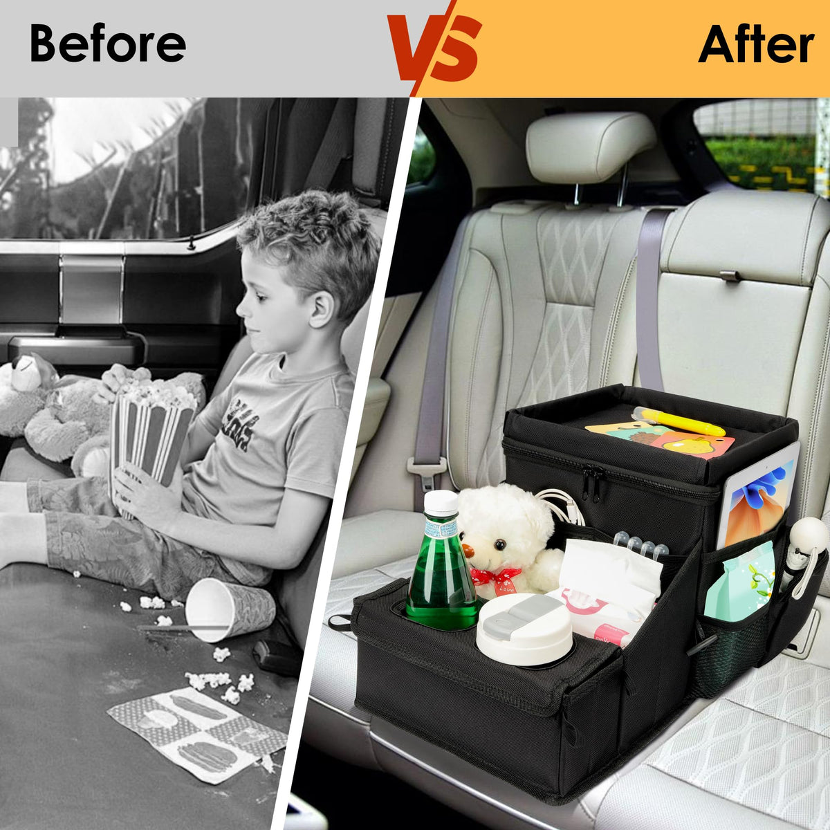 Car organizer for kids (Black)