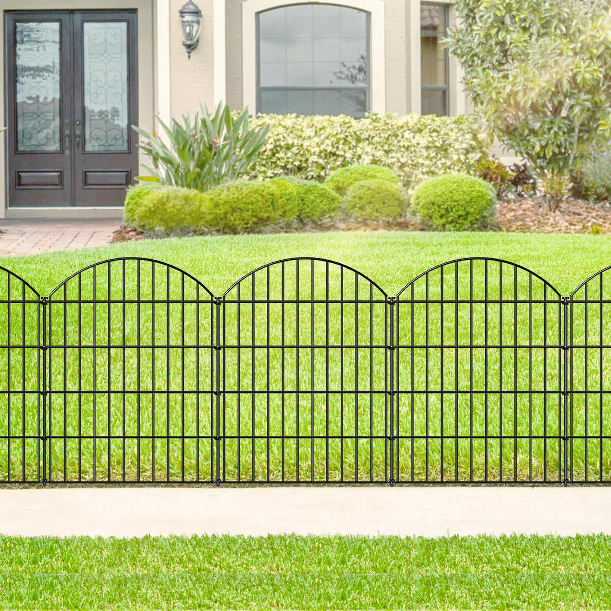 Metal Garden Fence 36 in x 23.3 ft (36"Hx23.3ft (10Panels))