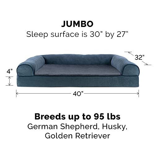 Orthopedic Dog Bed for Large Dogs w (Jumbo / Orion Blue)