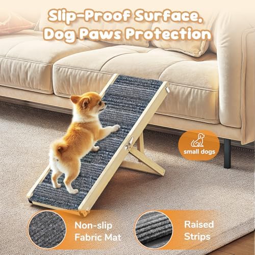 Dog Ramp for Couch Foldable (A-wood / 32")
