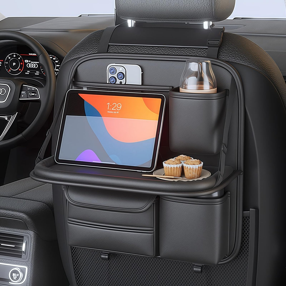 Backseat Car Organizer (Black A)