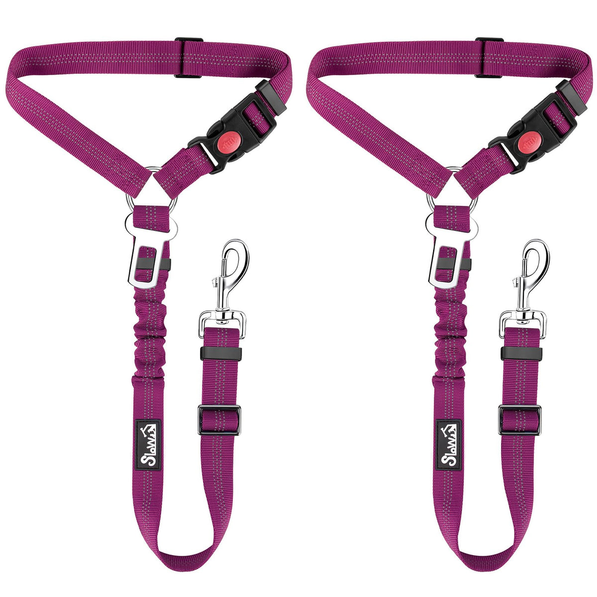 Dog Seat Belt for Car (I.Fushia)