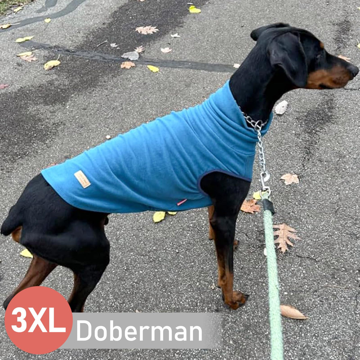 2Pack Dog Sweater for Large Dogs Soft Pet Coats Fleece Sweatshirt (XXX-Large (55-75lbs) / 2# Stripe+Navyblue)
