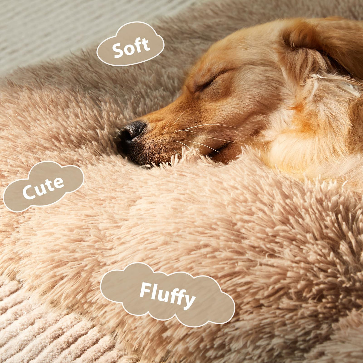 Dog Beds for Large Dogs (Brown / XL(41x27 inch))