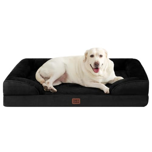 Orthopedic XXL Dog Bed (Black / 46.0"l X 35.0"w X 7.5"th)