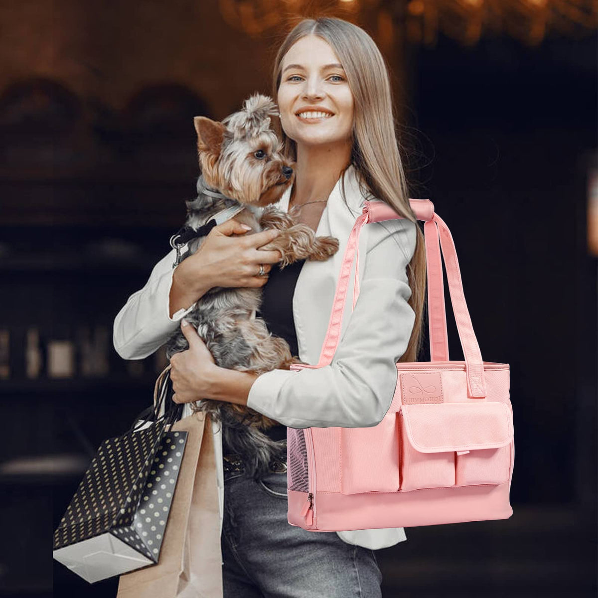 Dog Carrier Cat Carrier (Pink)
