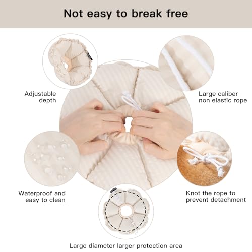 Soft Dog Cones for Medium Dogs (XL-Standard / White)