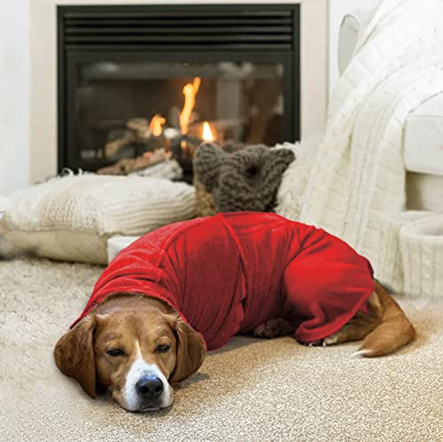 Dog Drying Coat (XXX-Large / Red)