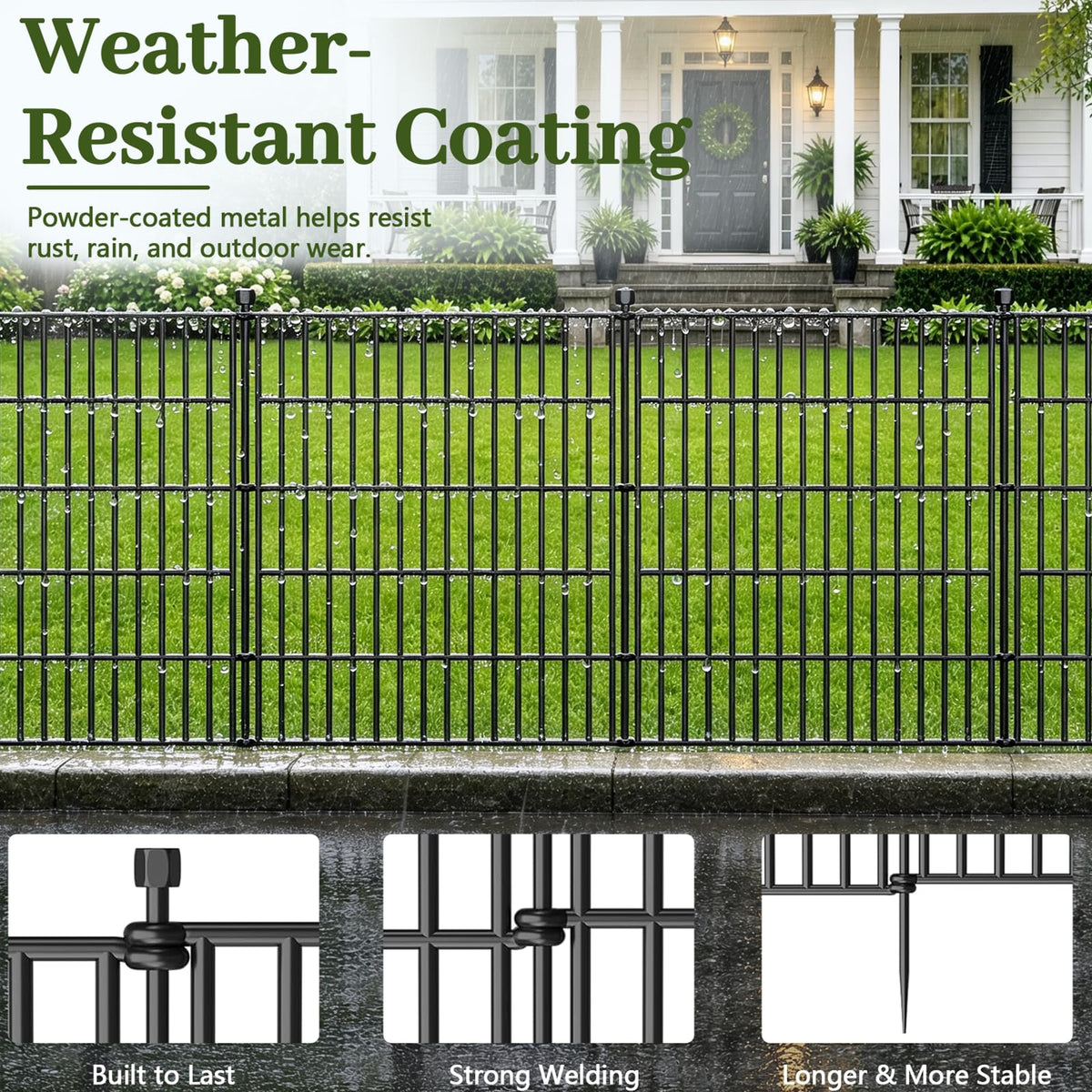 No Dig Garden Fence Outdoor for Yard (48 in(H) X 23.6 ft(L))