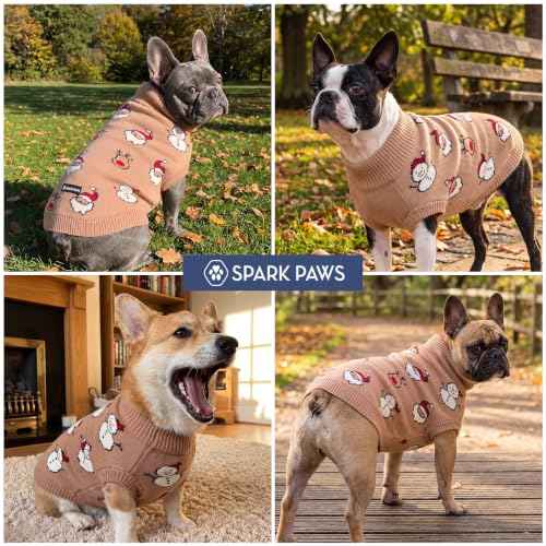 Christmas Knit Dog Sweater (Santa & Rudolph / XX-Large)