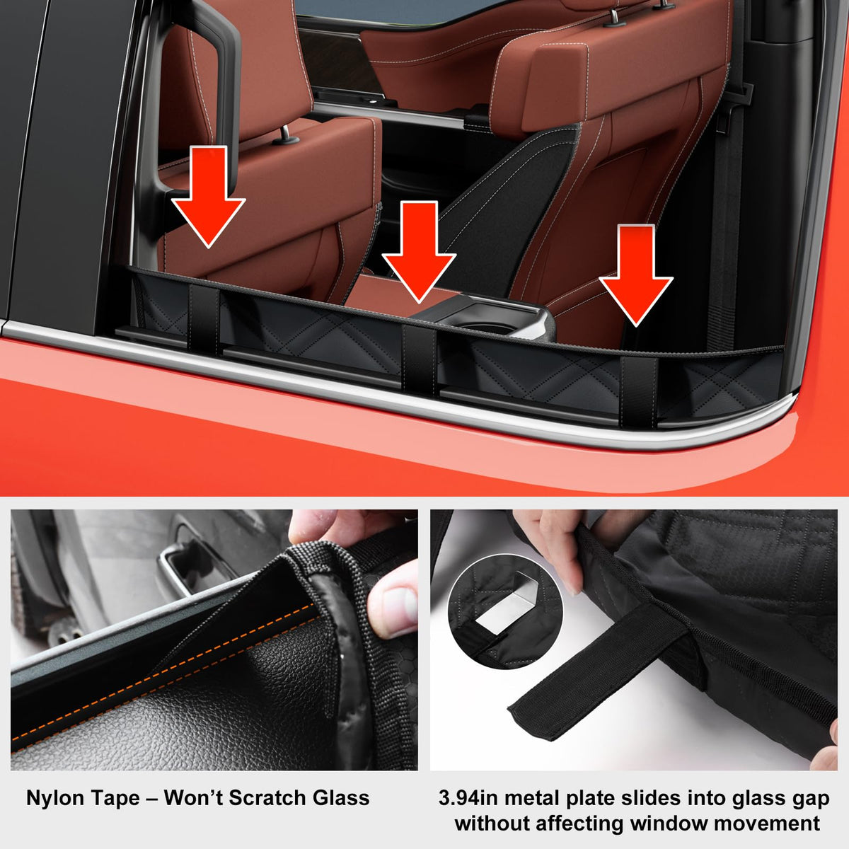 Dog Car Door Protector (Premium PU [Fit for Large SUV and Trucks])