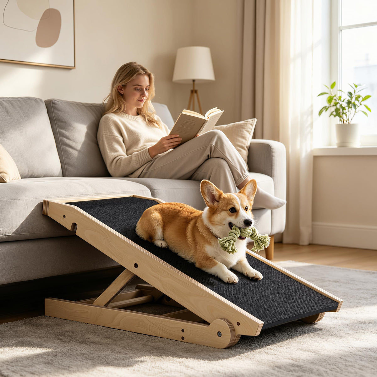 32" Dog Ramp for Couch & Low Bed (32x16Inch)
