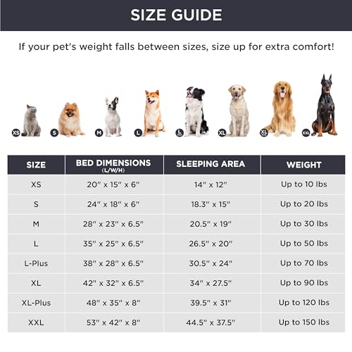 Orthopedic XL Dog Bed Extra Large Washable Original Design (Dune Haze Blue / 42"l X 32"w X 6.5"th)