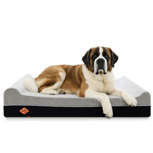 Orthopedic Memory Foam Extra Large Dog Bed Pillow (Extra Large (60"x48"x10") / Slate Gray)