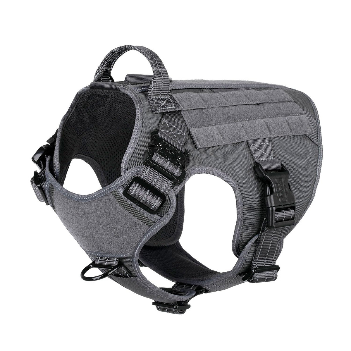 Tactical Dog Harness for Large Dogs (Large (Pack of 1) / Grey)