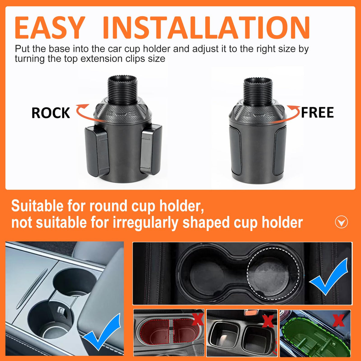 Car Large Cup Holder Expander