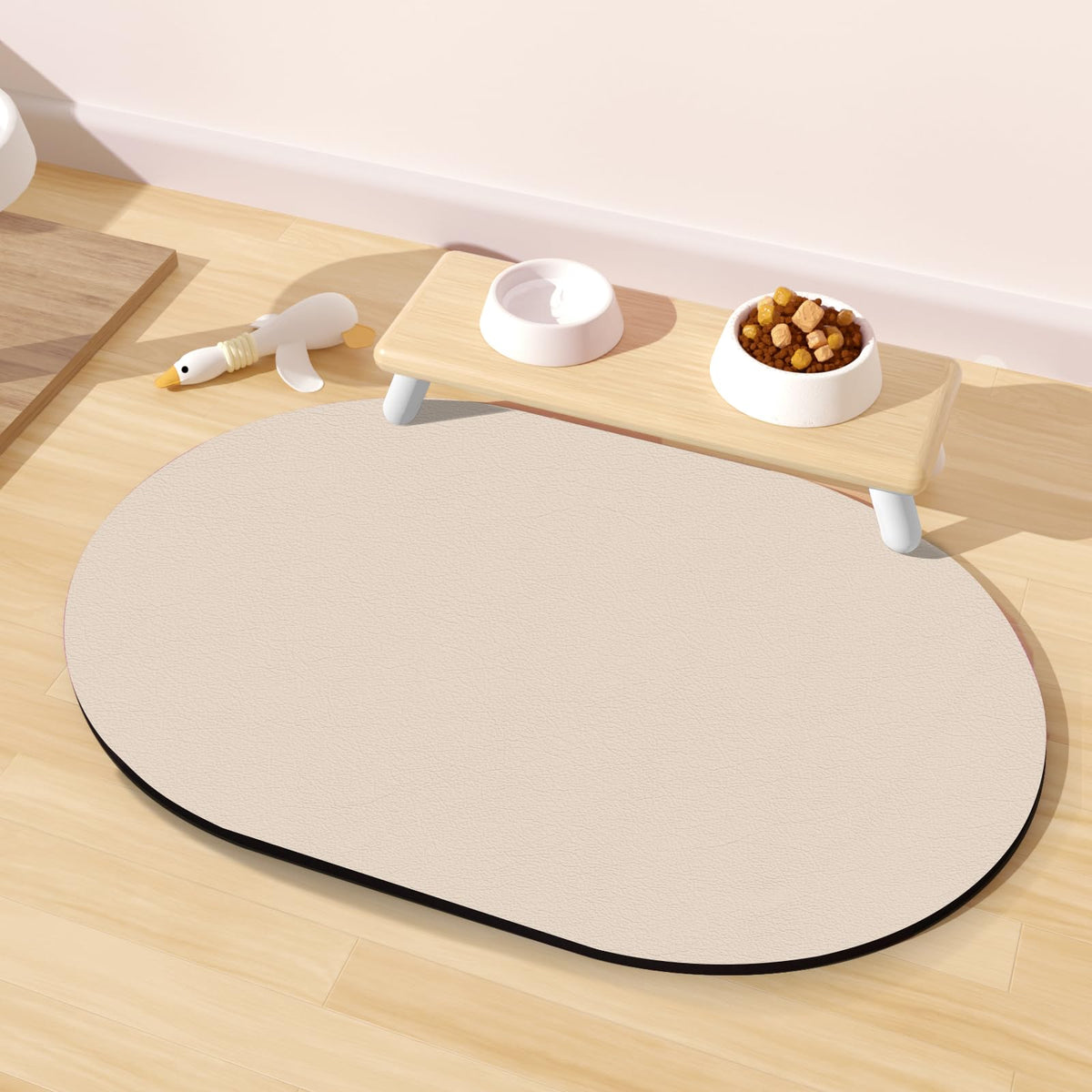 Dog Feeding Mat 24''x16'' (24''x16'' / Beige)