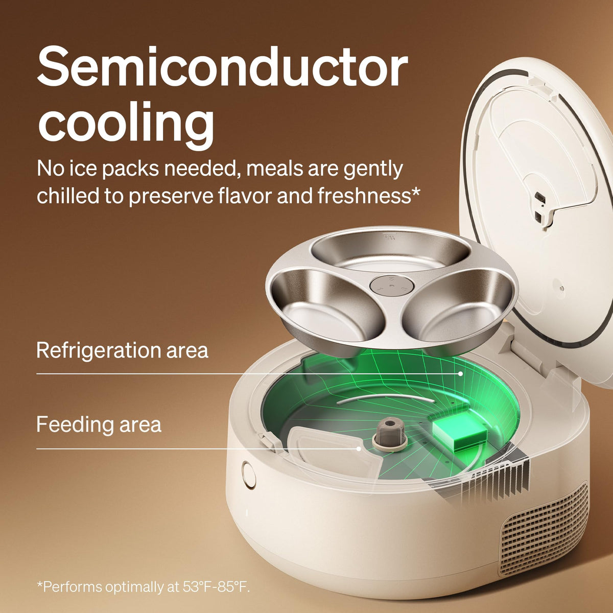 Automatic Wet Cat Feeder with Refrigeration 2026 New Verision (White / Feeder)