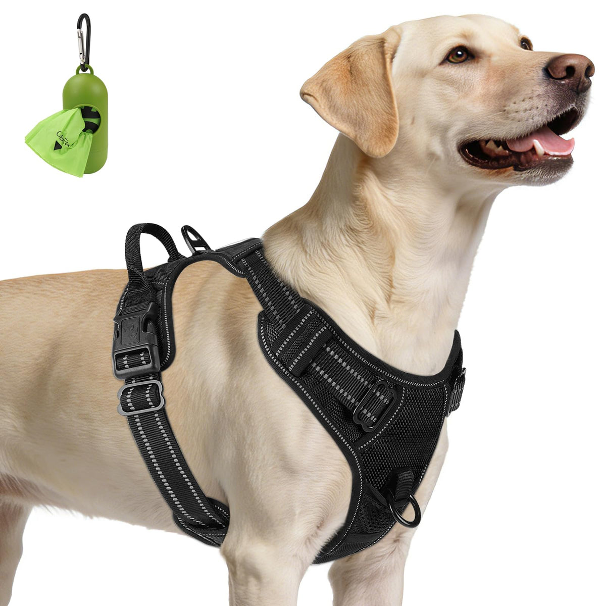 No Pull Dog Harness for Large Dogs (Large / Black)