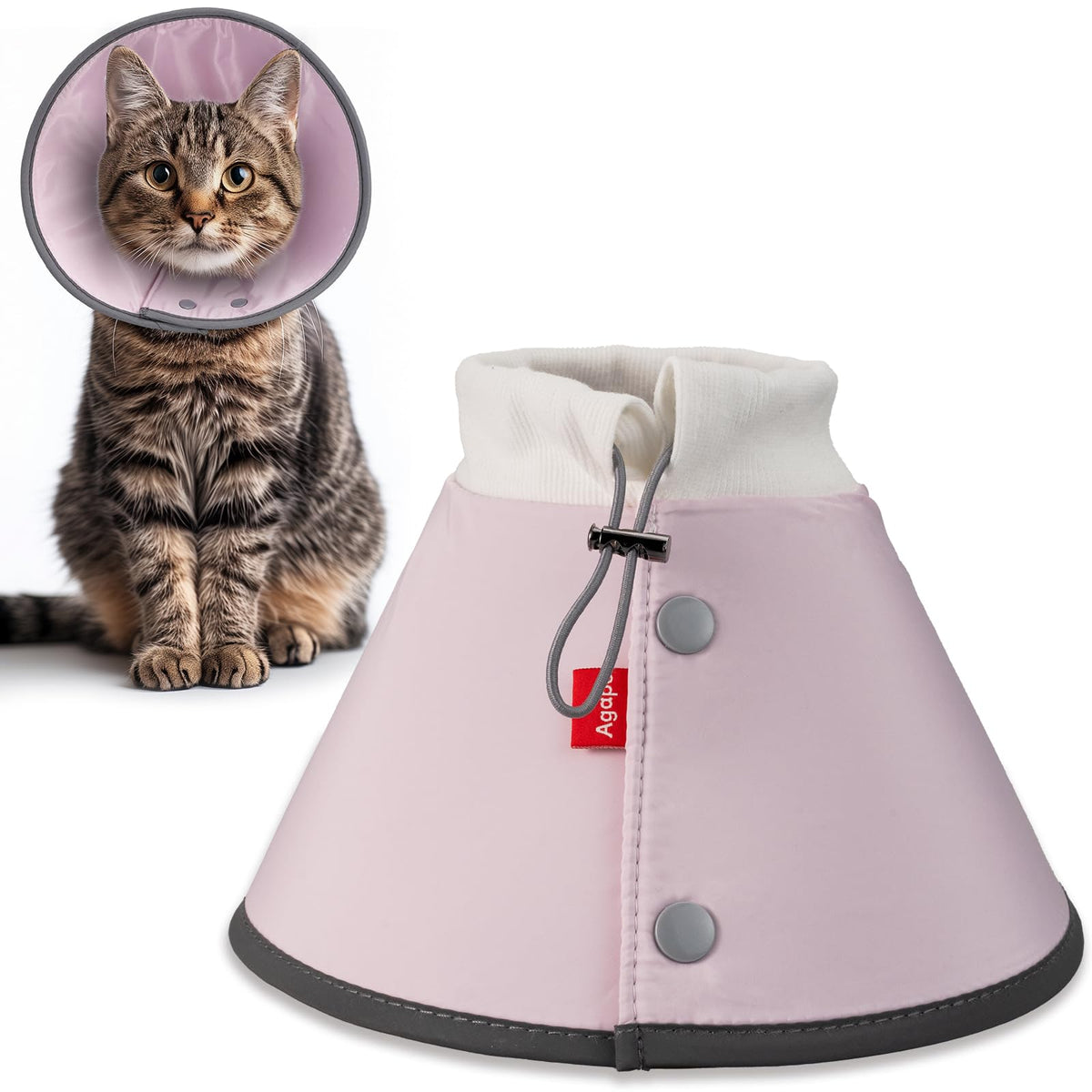 Soft Dog Cone for Small Dogs & Cats (Pink (Small Dogs Cone) / 2 (Neck:6.5"-8.5"))
