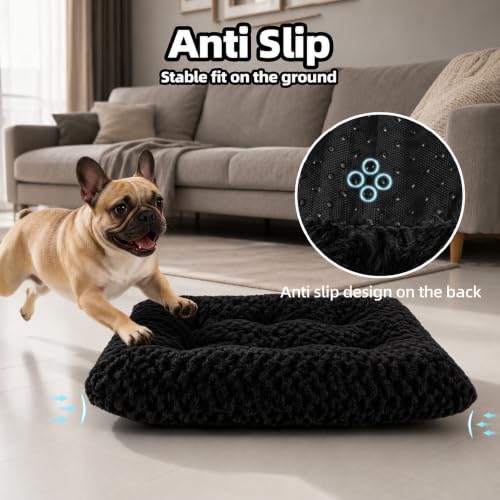 Dog Bed Medium Size (Black / 29"L x 21"W x 3"Th)