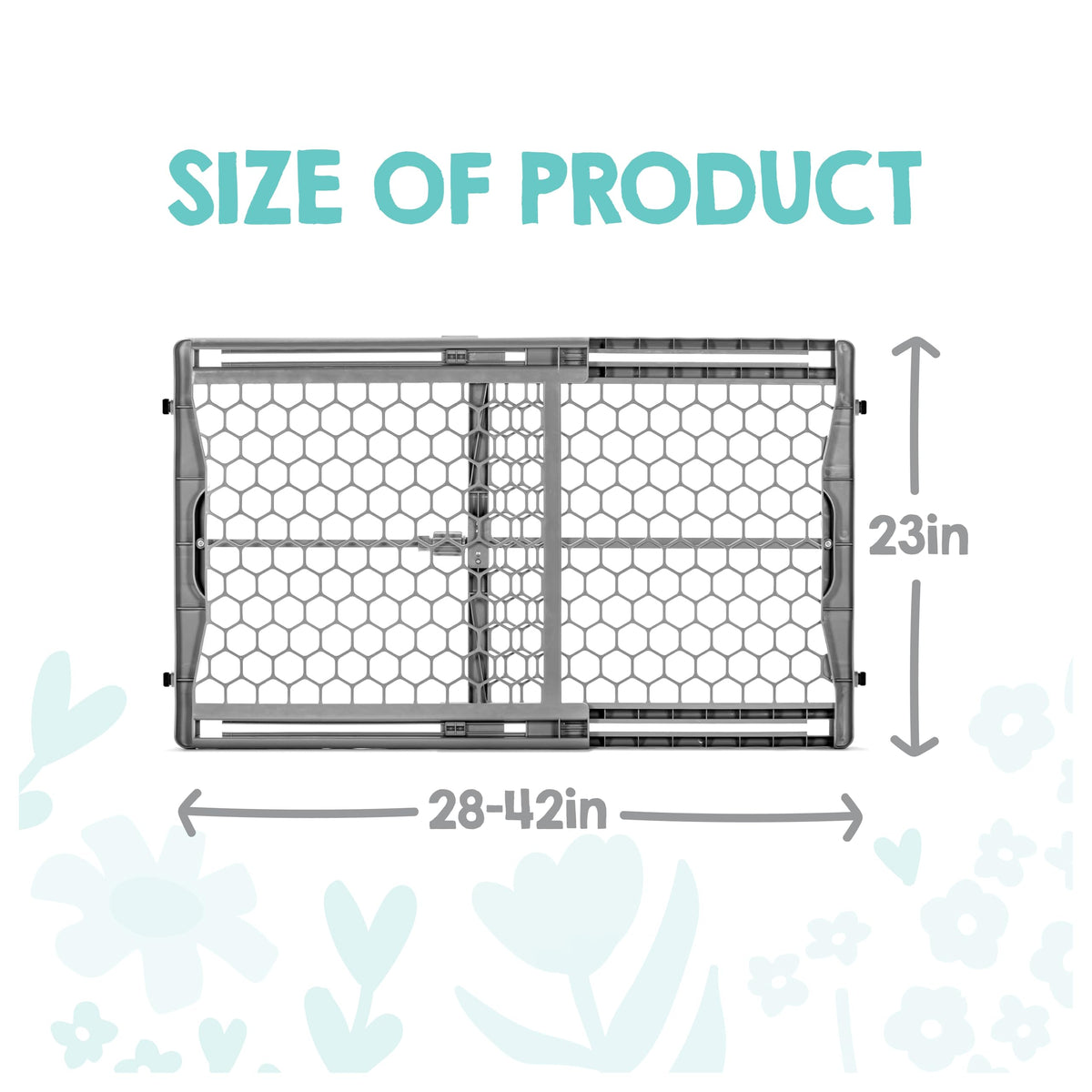 28" 42" Extra Wide Plastic Baby Gate (Plastic)