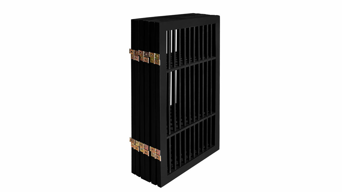 Pet Dog Gate Freestanding (6 Panel 30" Tall / Black Pet Gate)