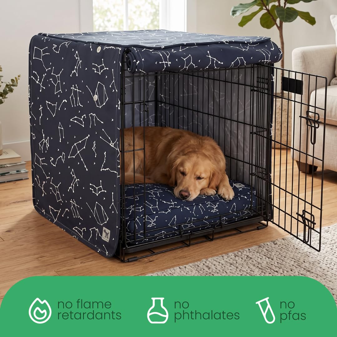 Deep Blue Dog Crate Cover (Rocketman / 42.0"L x 28.0"W x 31.0"H)