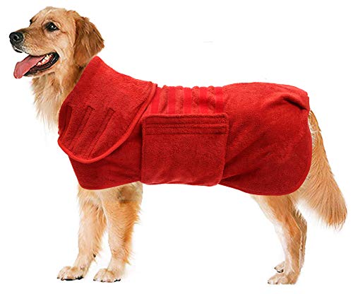 Dog Drying Coat (XXX-Large / Red)